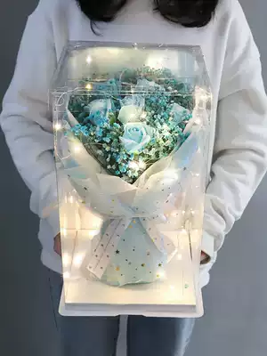 Gypsophila dry flowers creative rose soap flowers forever flowers send elders girlfriends birthday gifts female girlfriends practical