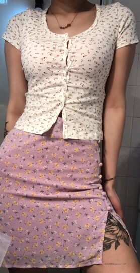 Summer New Style Purple Skirt for Girls, High-Waisted, Versatile A-Line, Slimming, Small Slit, Hip-Hugging Short Skirt for Women in Summer