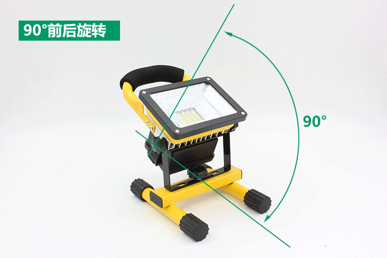 Đèn chiếu sáng Led ngoài trời không thấm nước chiếu đèn 50W100W trang web tìm kiếm ánh sáng nhà máy di động chiếu sáng đèn pin siêu sáng 10000 lumen