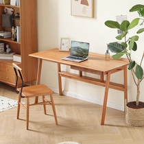 Nordic Solid Wood Computer Desk Day Style Desk Cherry Wood Writing Desk Home Desk Child Writing Learning Desk