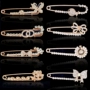 Hàn Quốc rhinestone Trâm Nữ Corsage Áo khoác cổ áo cardigan Áo len lớn Pin Crystal Crystal Buckle Phụ kiện Trâm huy hiệu cài áo kute