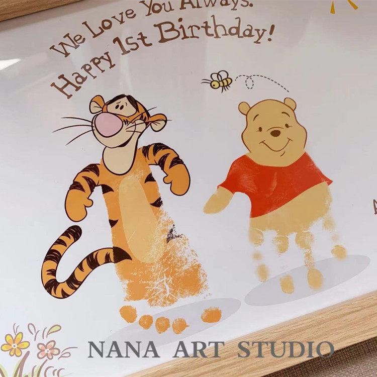 NANA ART customized baby foot print print print print baby newborn baby birthday special commemoration