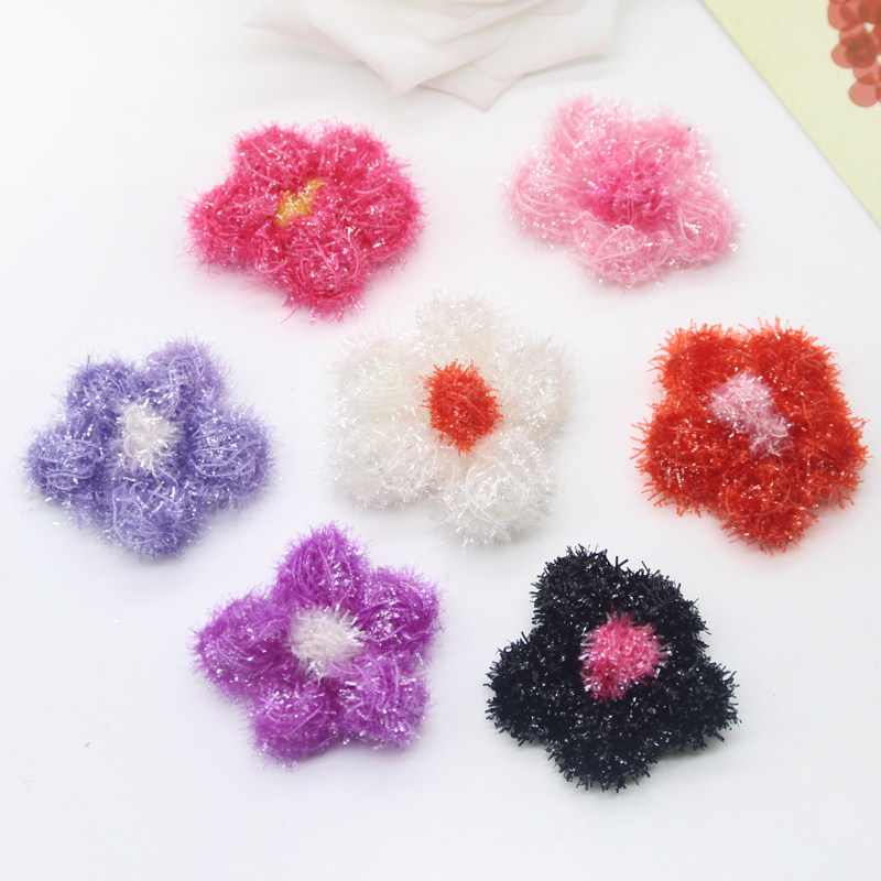 Children's headband accessories bright silk small flowers diy handmade material bag hair accessories brooch making clothing accessories