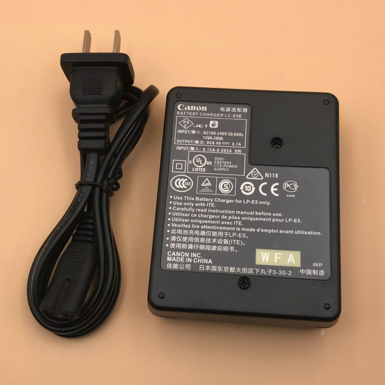 Canon LP-E5 Pin Sạc EOS 450D 500D 1000D SLR sạc pin máy ảnh LC-E5E - Phụ kiện máy ảnh kỹ thuật số balo lowepro protactic 350 aw ii