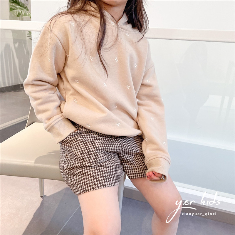 bp same girl Kat Cherry rushed sweater children's cotton plus velvet casual jumper 21 autumn and winter New