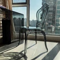 Nordic transparent chair Devil chair Dining chair Designer hotel chair Coffee chair Retro court chair Crystal dining chair