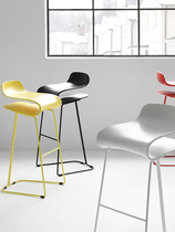 Nordic bar chair bar chair modern simple wrought iron high chair front desk high foot bar stool creative Net red chair