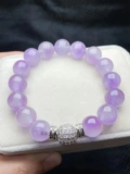 Браслет из Мьянмы, сиреневое украшение-шарик, этническое ювелирное украшение, 12mm, имитация льда, этнический стиль