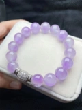 Браслет из Мьянмы, сиреневое украшение-шарик, этническое ювелирное украшение, 12mm, имитация льда, этнический стиль