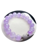 Браслет из Мьянмы, сиреневое украшение-шарик, этническое ювелирное украшение, 12mm, имитация льда, этнический стиль