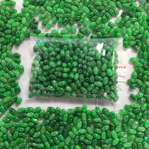 Изумрудные бусины из Мьянмы, прокладка, защитный амулет, пряжка с аксессуарами, DIY