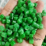 Изумрудные бусины из нефрита, браслет из бисера ручной работы, плетеное ожерелье, высококлассный ремешок, 6mm
