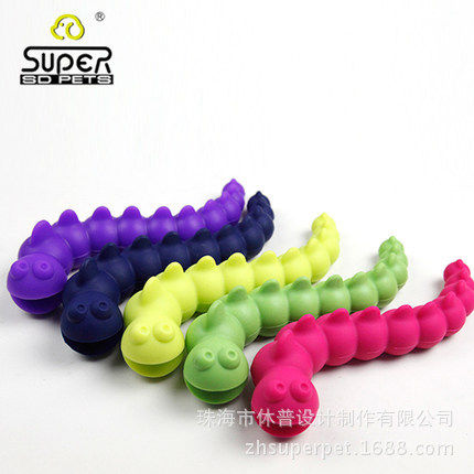 Super Hupper dog toy puppy molar toy ball bite-resistant silicone toy molar toy purple