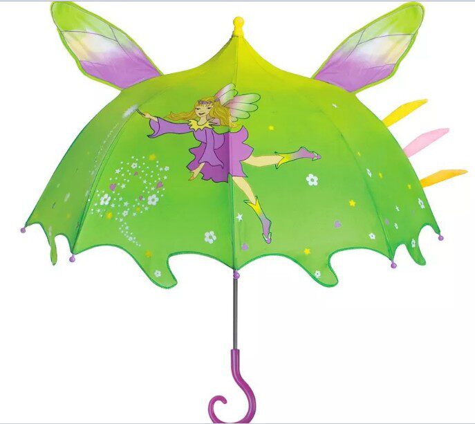 Closed shop clearance kidoric little fairy children umbrella Princess umbrella parasol long handle manual umbrella
