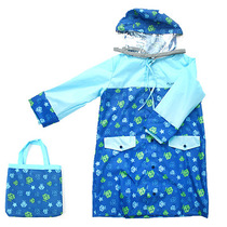 New Korean winghouse children primary school children with hooded raincoat poncho poncho cape