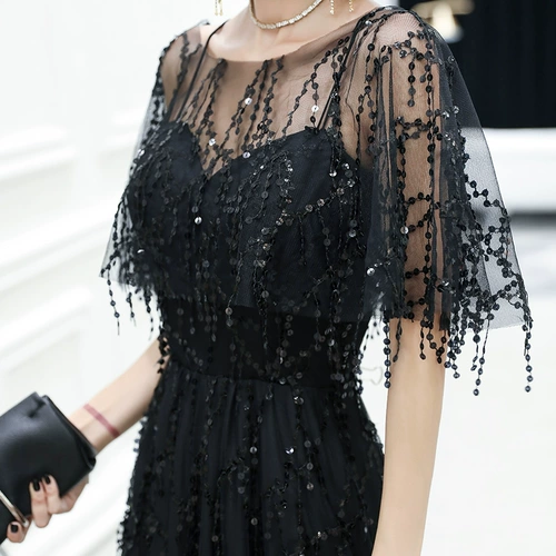 Длинные весенние блестки для ногтей, весеннее вечернее платье, яркий броский стиль, по фигуре