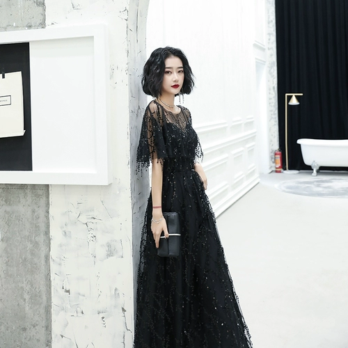 Длинные весенние блестки для ногтей, весеннее вечернее платье, яркий броский стиль, по фигуре