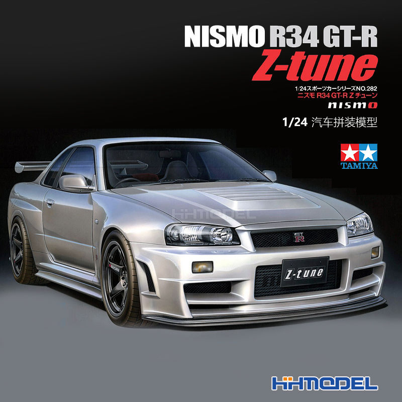 Scale Tamiya Tamiya 24282 1/24 Nissan Gt-R R34 Z-Tune Sports Car Model