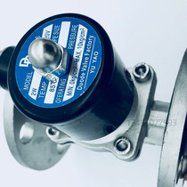 Electromagnetic switch valve flange solenoid valve 304 stainless steel Changclosed water valve 2w manufacturer direct selling 24V220V