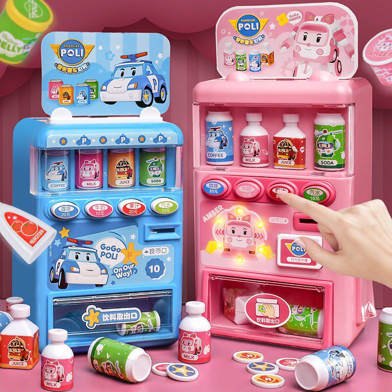New children Auto vending machines Drinks Candy Vending Machines' Slot Machines Dressed As Home Wine Vending Machine Toys Girl boys