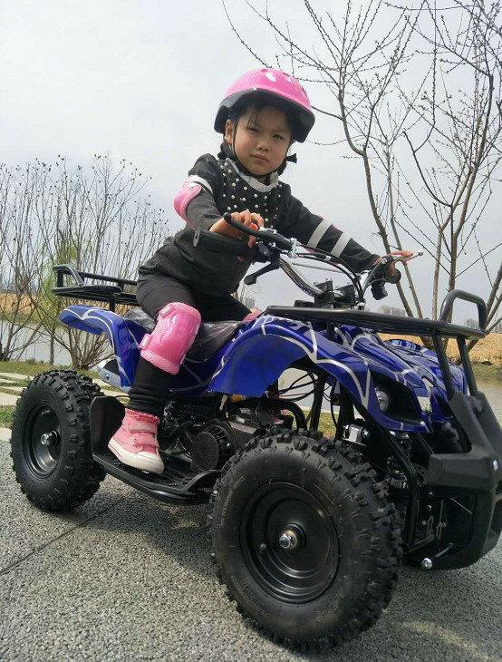 Mini Bull Bốn Bánh Xe ATV Trẻ Em Người Lớn Đồ Chơi Xe Mini ATV Bắt Đầu Điện Bốn bánh Xe Máy