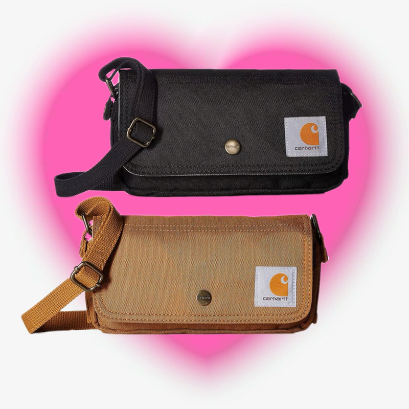 Workwear Trendy Brand Carhartt Messenger Bag with Decorative Straps, Unisex Couple Casual Stylish Unique Grocery Store Nigo