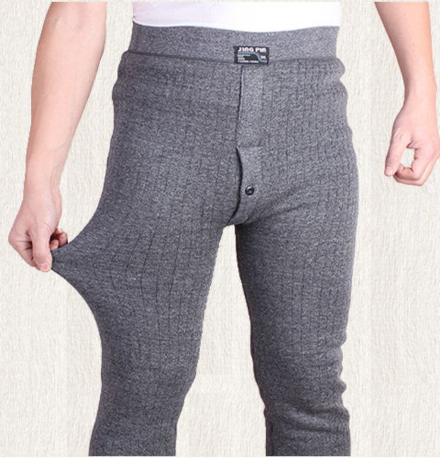 Thêm phân bón để tăng quần ấm cho nam 200 kg cộng với nhung dày mùa đông Quần trung niên nam mặc rộng eo cao quần baggy nam