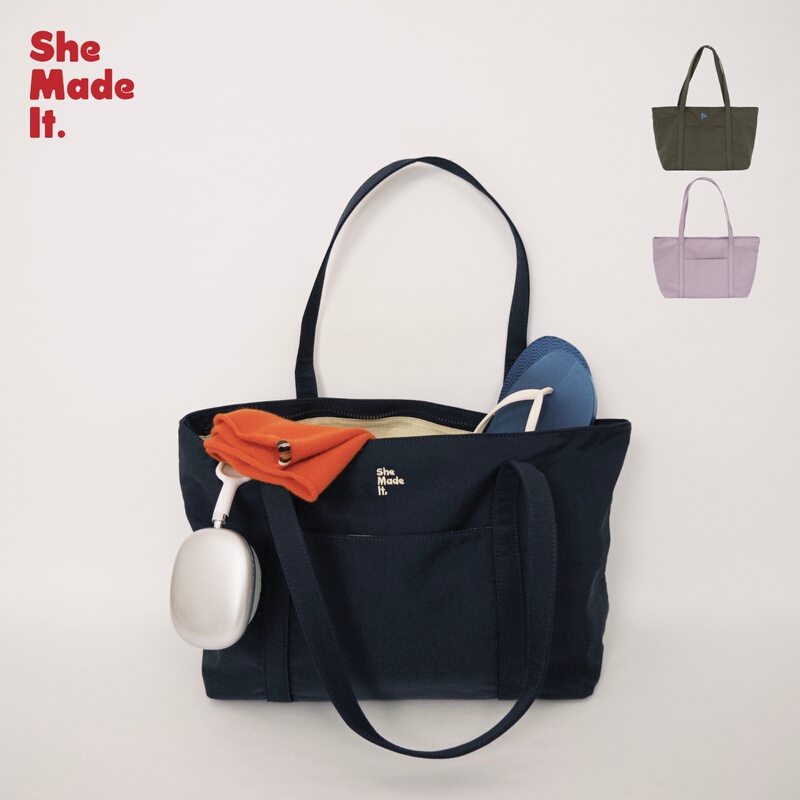 Shemadeit "Weekend Tote" Weekend Tote Bag Lightweight Large-Capacity Nylon Commuter Shoulder Bag