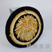 Spot 2016 mới nhập khẩu dây thêu huy hiệu vàng tròn sư tử túi quần áo dán vải 8,9cm - Những người đam mê quân sự hàng may mặc / sản phẩm quạt quân đội
