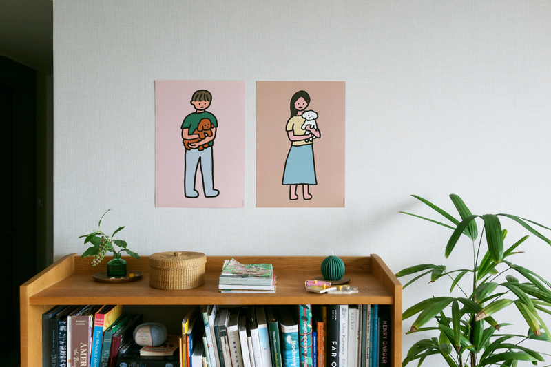 Zeroperzero Couple Poster Friends Pets Living Room Bedroom Decorative Painting A3 in Stock Pieces Zeroperzero Couple Poster Friends Pets Living Room Bedroom Decorative Painting A3 in Stock Pieces