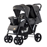 Портативная складная детская коляска для близнецов для двоих