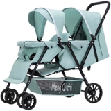 Складная детская коляска для близнецов для двоих