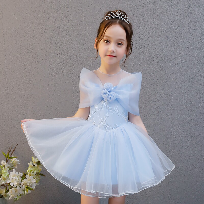Girls dress little girl birthday princess tutu skirt piano performance costume summer children's flower girl host