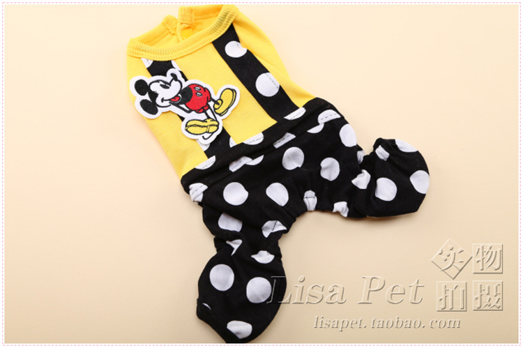 Váy thú cưng dễ thương sóng quần áo thú cưng trang phục chó VIP Teddy Bison Pomeranian quần áo chó mùa xuân - Quần áo & phụ kiện thú cưng bộ quần áo cho mèo