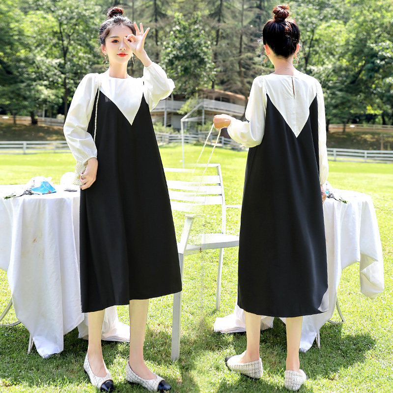 Pregnant women's autumn dress pregnant women dress autumn new suit fashion models 2022 pregnant women dress spring and autumn