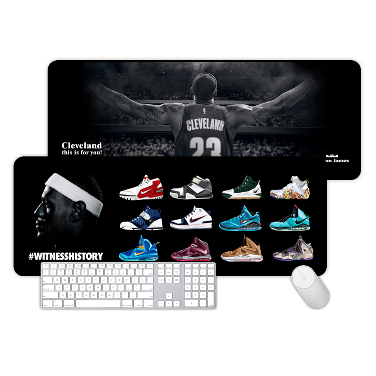 Extra Large Mouse Pad Cleveland Cavaliers Irving Wade James Sneakers Signature Nba Gaming Keyboard Pad