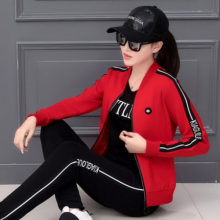 休闲运动套装女春秋季2018新款时尚韩版学生
