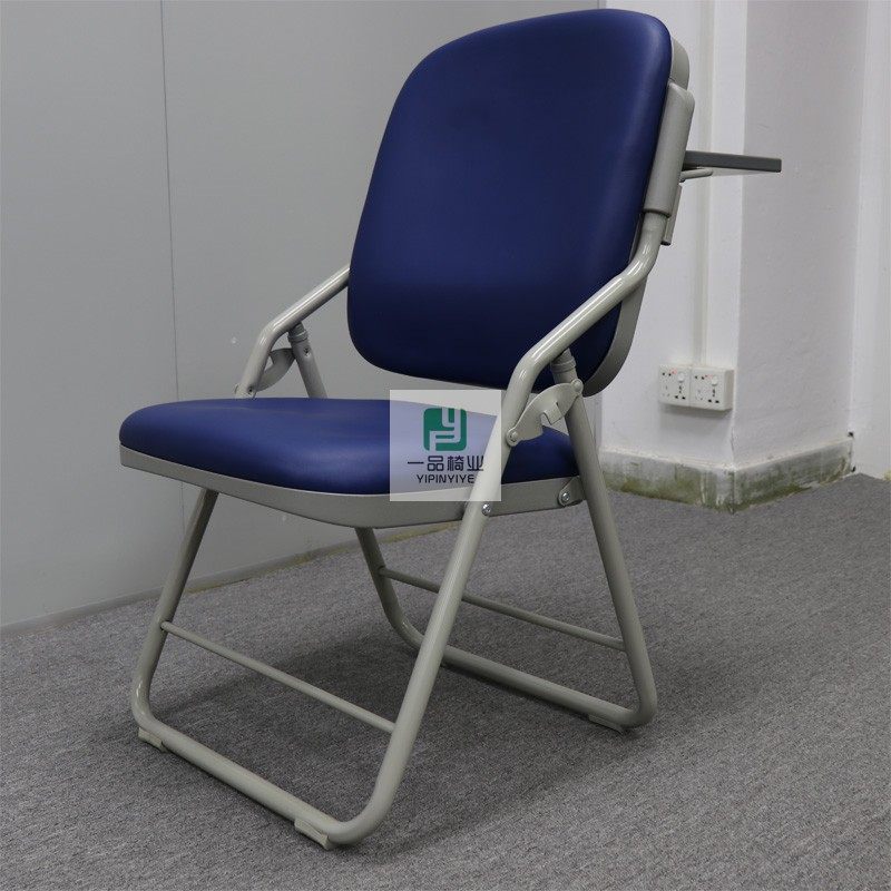 Exit church chair back leather folding chair free installation church chair external hanging table board training chair Jesus venue chair
