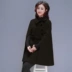 Áo choàng mùa thu và mùa đông mới 2019 của phụ nữ Áo choàng dài phổ biến Hepburn dày cộng với áo choàng len bằng vải bông - Trung bình và dài Coat Trung bình và dài Coat