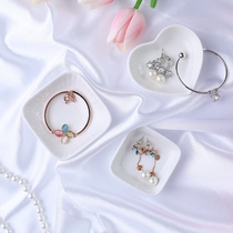 Ceramic Suit Small Saucer Dishes Ins Wind Beauty Chia Cosmetics Gourmet Food Pendulum photo shoot Photographic Props