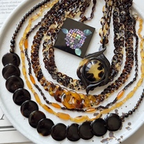 Japans middle-aged natural organic Nagasaki deep sea gem turtle shell necklace pendant retro vintage necklace 15