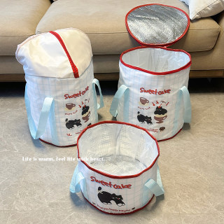 Foldable foot bath bucket over calf household portable student dormitory foot bath bucket thermal foot bath bag 2025 new style