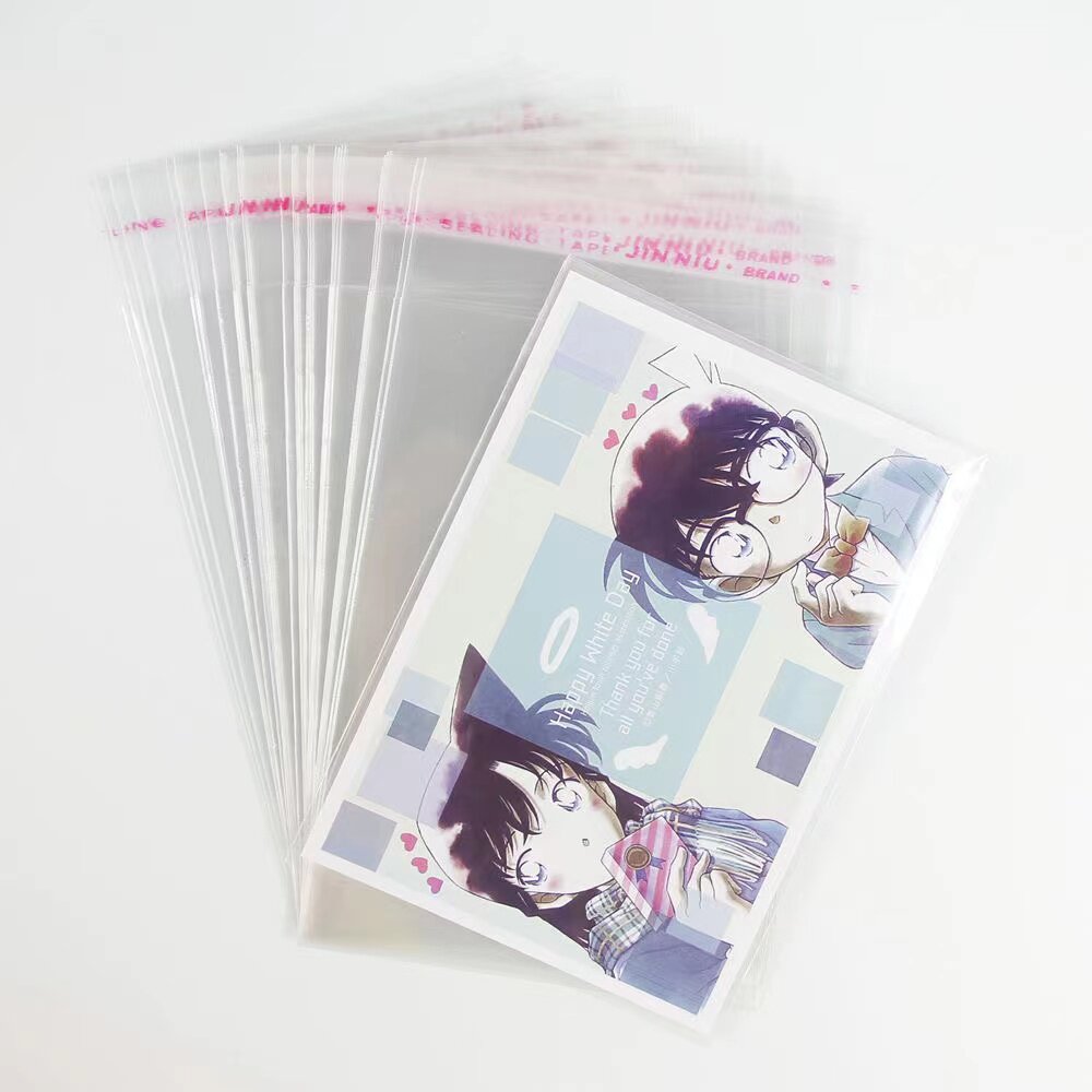 8 wire 5 inch burning bag OPP self-adhesive self-adhesive bag raw writing photo protection bag shop bag 500