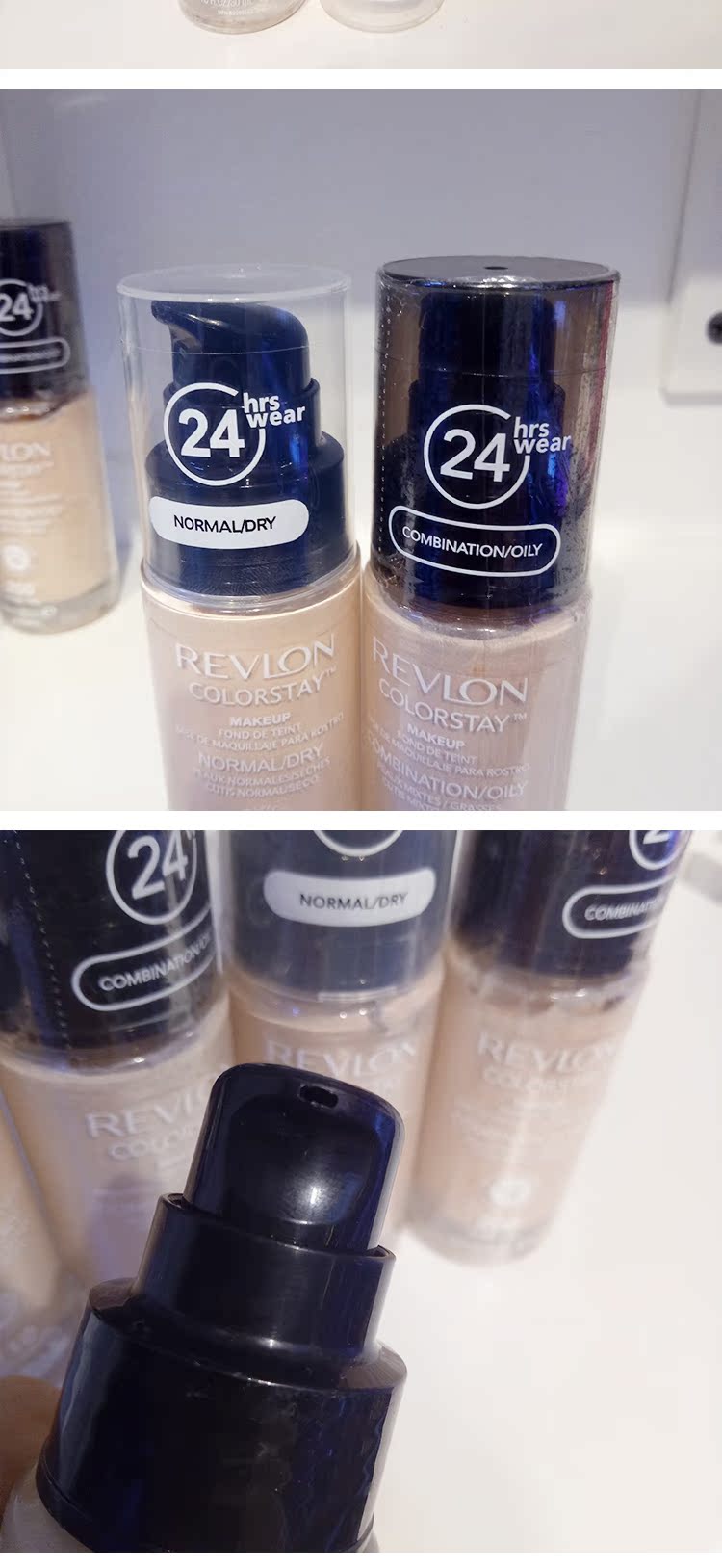 Kem nền dạng lỏng Revlon Revlon của Mỹ Kem che khuyết điểm 24 giờ không che khuyết điểm kéo dài làm trắng kem dưỡng ẩm kiểm soát kem bb phấn nước cho da dầu