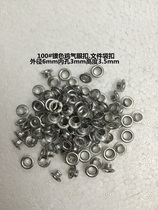 100# silver aluminum eyelet buckle rivet fastener file bag buckle 5000 pieces per bag