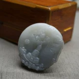 Натуральная двусторонная резная курительная трубка из нефрита, подвеска