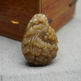 Природная руда из нефрита, двусторонная резная подвеска, ханьфу, аксессуар