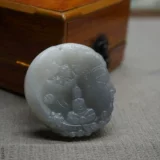 Натуральная двусторонная резная курительная трубка из нефрита, подвеска