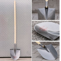 Full manganese steel shovel quenching thickened large number shovel tip square flat head iron shovel shovel outdoor dug for agricultural tools