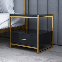 Nordic simple bedside table Sofa edge a few modern light luxury gold Wrought iron locker Bedroom bedside storage cabinet